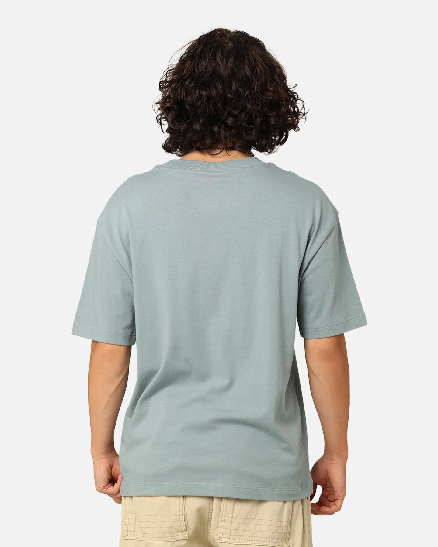 Chilly Day Wear Champion Heritage New Script T-Shirt Sage Shimmer Green