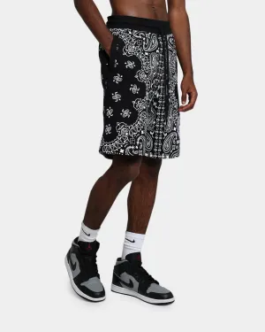 Reflective Safety Detailing High Durability Weave Crooks & Castles Bandana Core Shorts Black