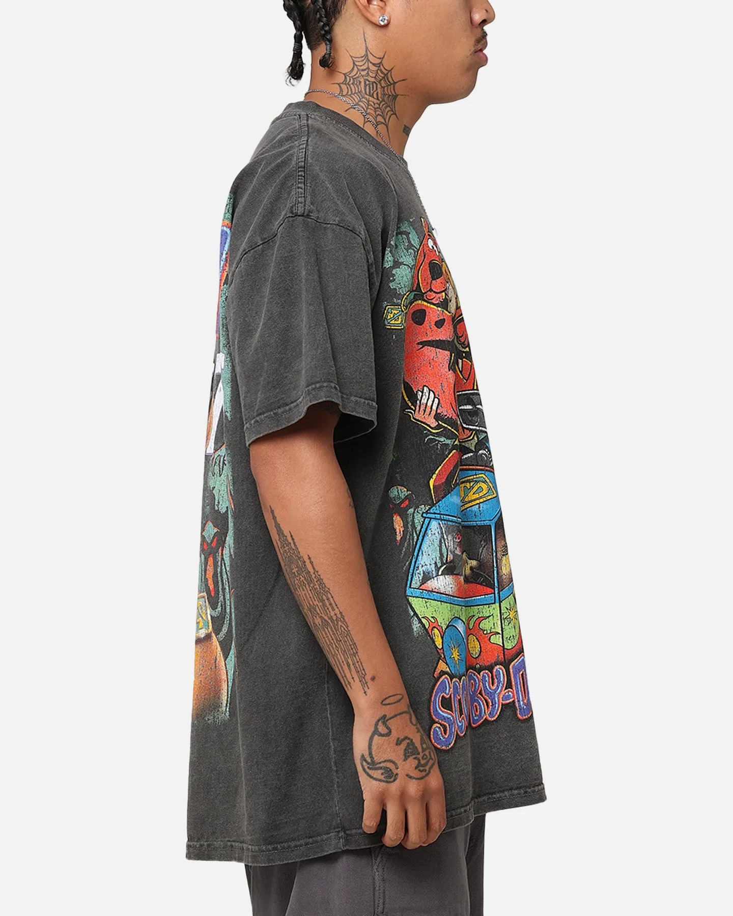 Daily Fashion Cozy and Comfortable Goat Crew X Scooby-Doo Scooby-Doo Jumbo Heavyweight Vintage T-Shirt Black Wash