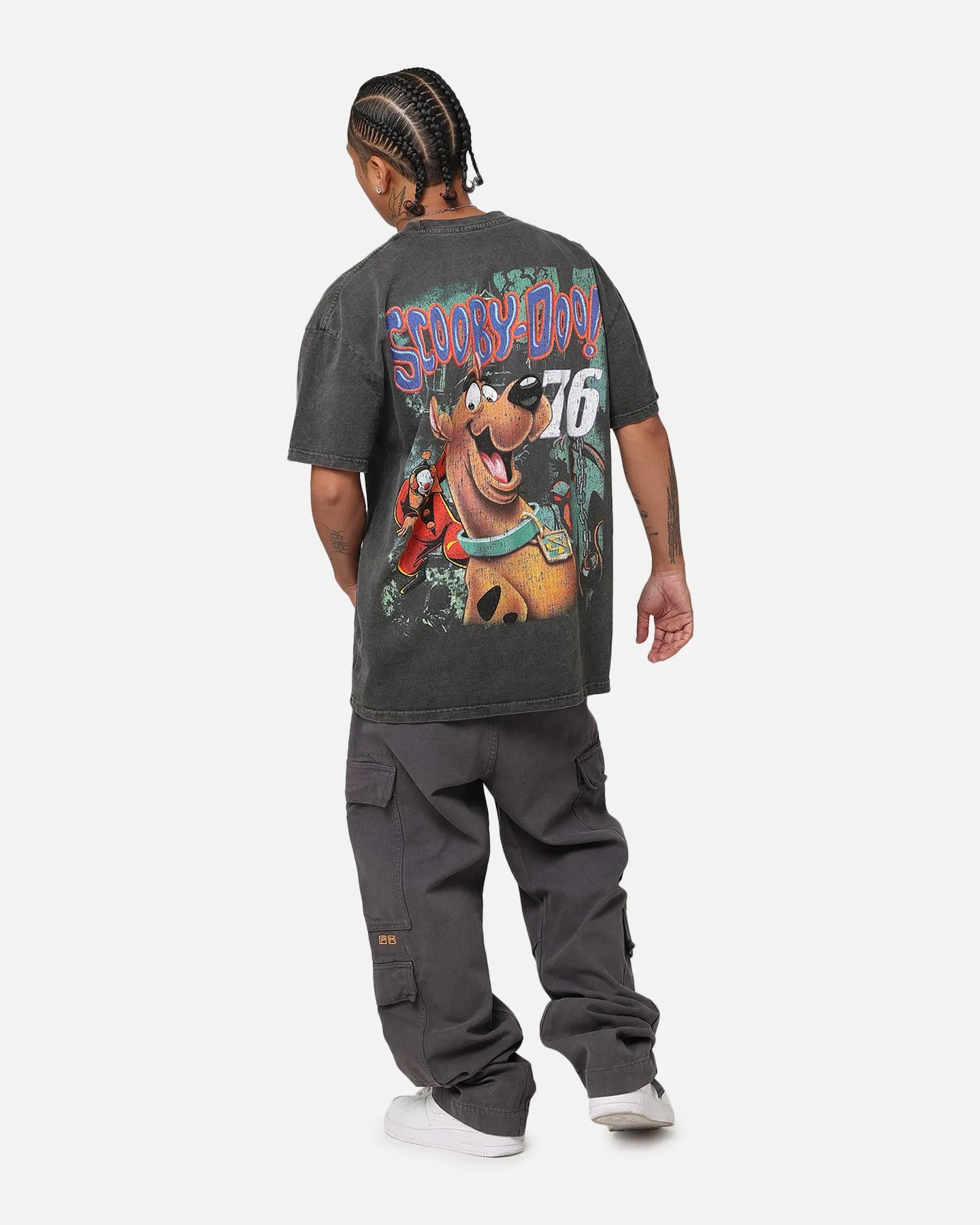 Goat Crew X Scooby-Doo Scooby-Doo Jumbo Heavyweight Vintage T-Shirt Black Wash Fit For Comfort DoubleStitchedHem