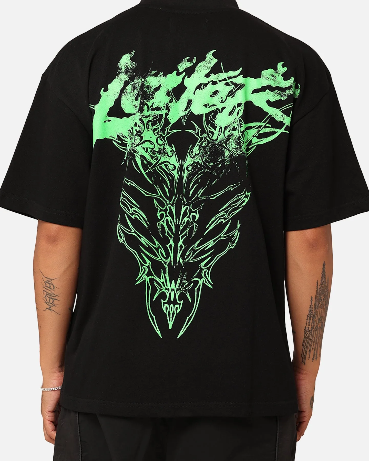 Loiter Lotus Oversized T-Shirt Black Customer Favorite