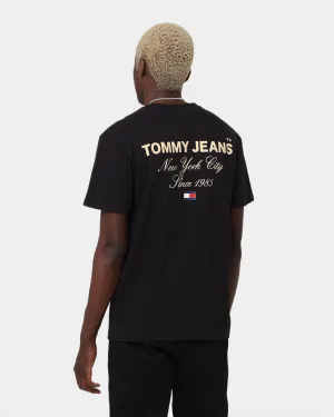 Tommy Jeans TJM Timeless Font T-Shirt Black Stylish Everyday Wear