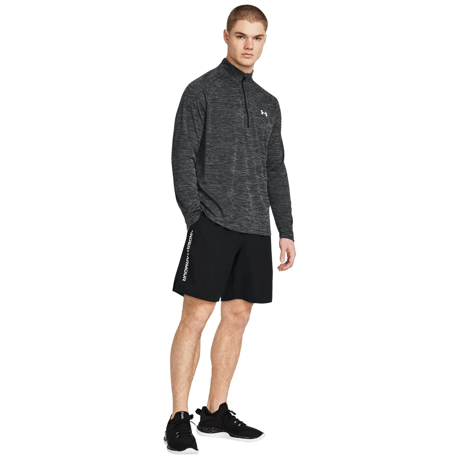 Under Armour Woven Wordmark Mens Shorts Side Pockets Everyday Style