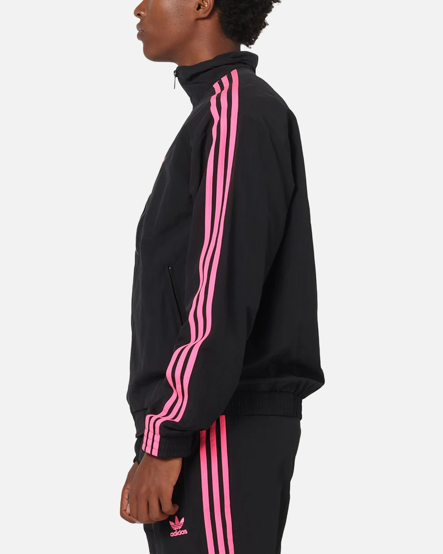 Adidas Firebird Track Jacket Black/Lucid Pink Meditation kids