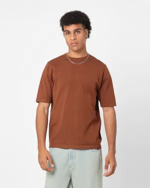 Soft Layering Cold Wash Optimized XXIII Pierre Short Sleeve T-Shirt Brown