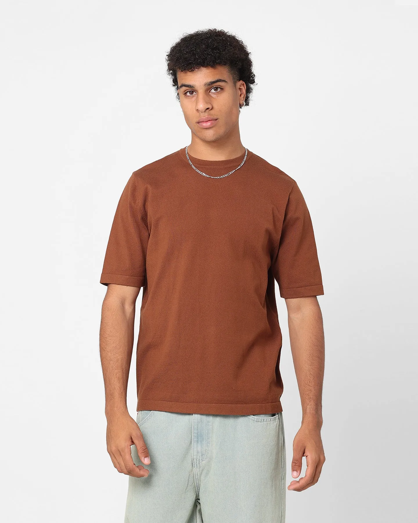 Soft Layering Cold Wash Optimized XXIII Pierre Short Sleeve T-Shirt Brown