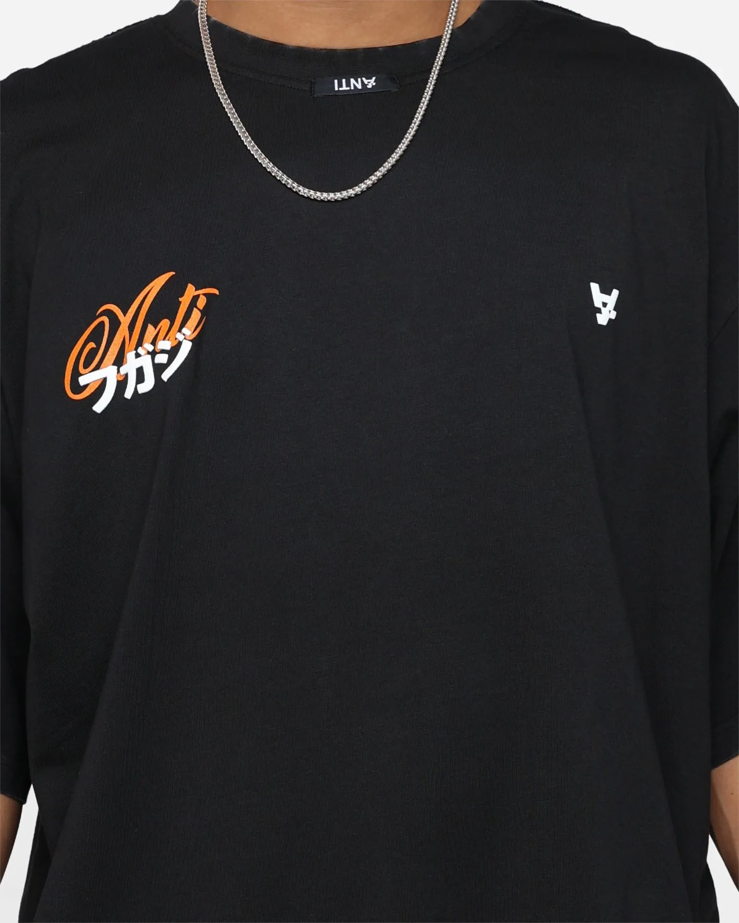 The Anti Order Non-Fake Baggy T-Shirt Vintage Black Durable Style Weekend Style