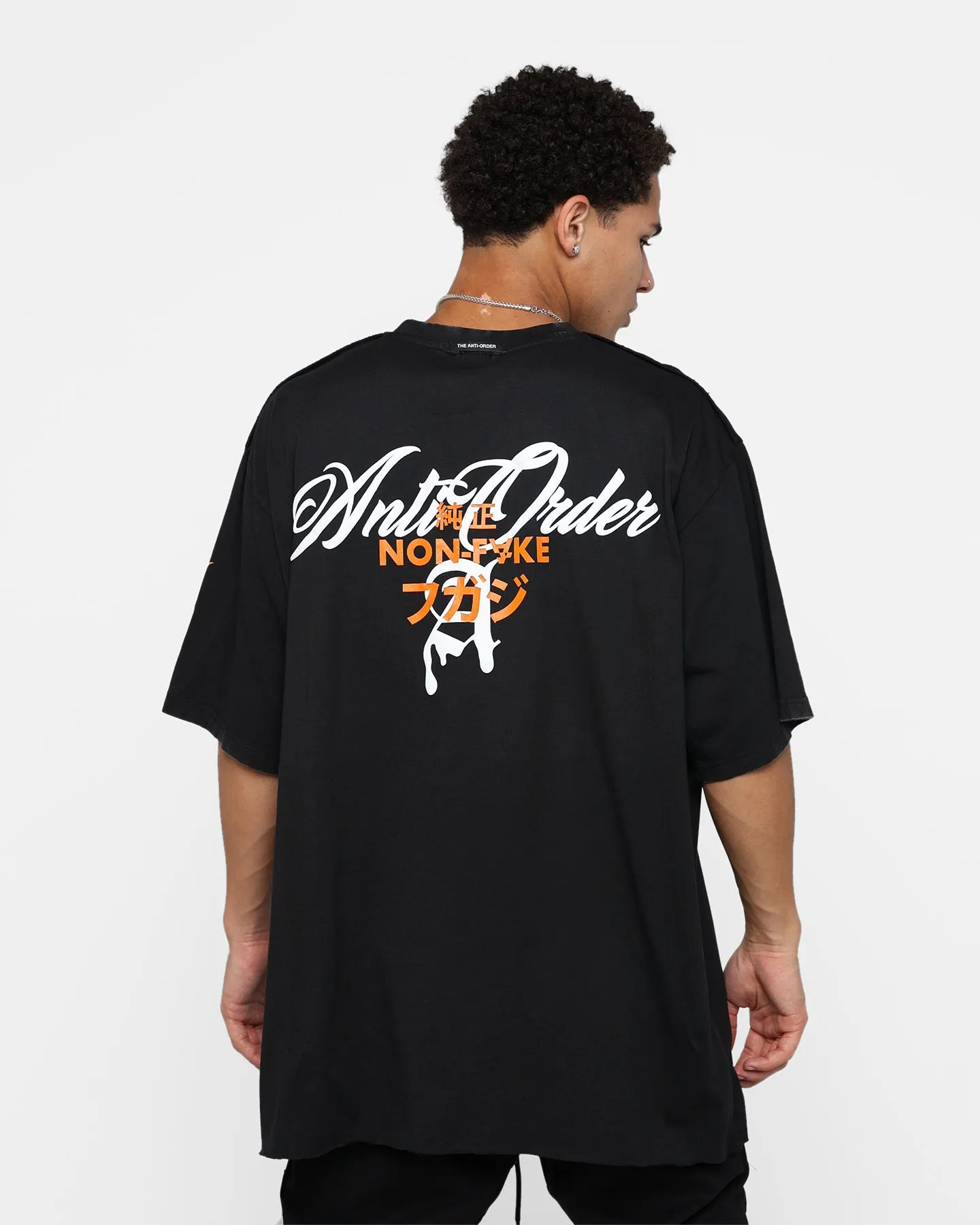 Non-toxic Timeless Appeal The Anti Order Non-Fake Baggy T-Shirt Vintage Black