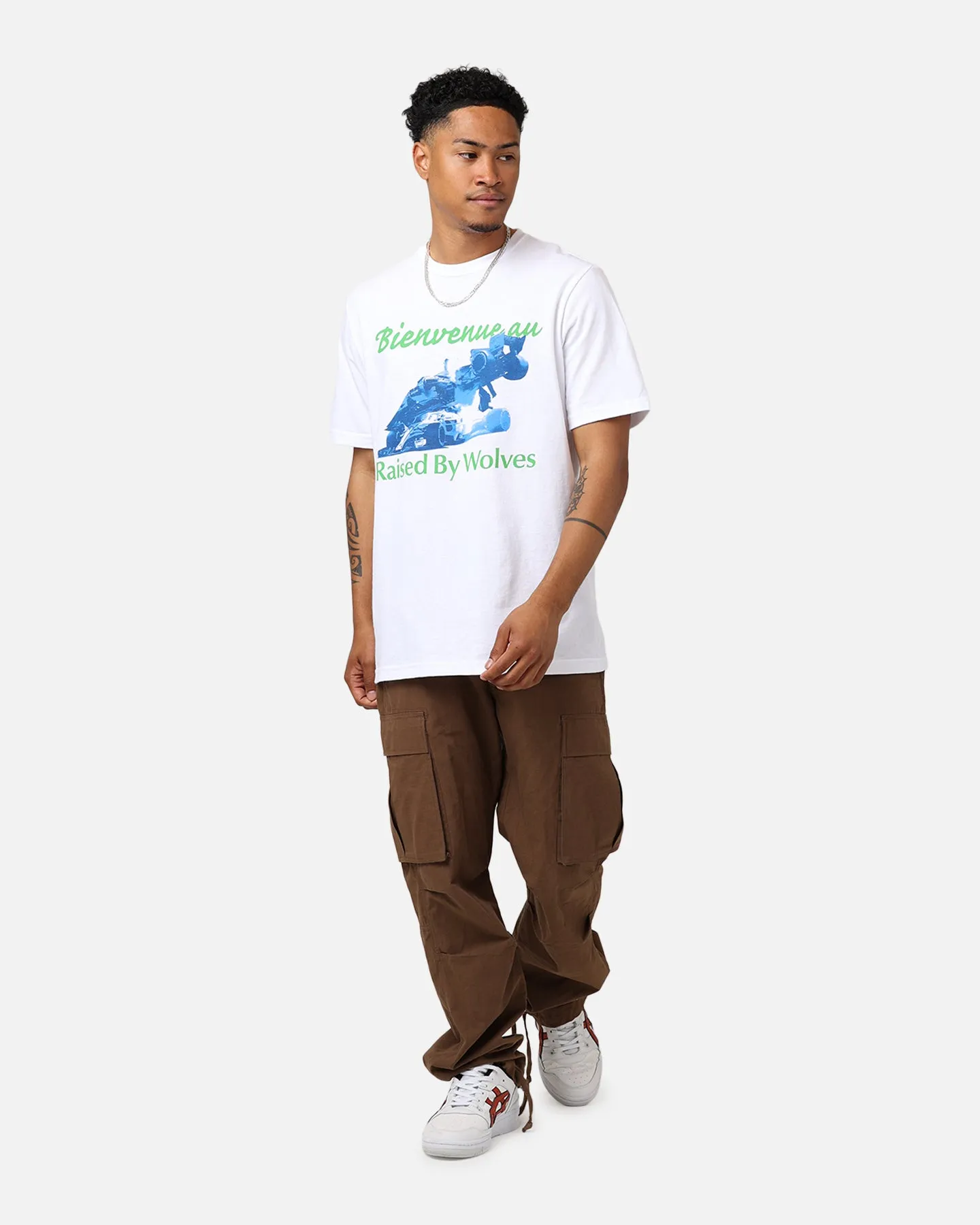Raised By Wolves Welcome T-Shirt White quick dry