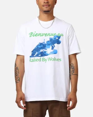 Perfect Layering Raised By Wolves Welcome T-Shirt White