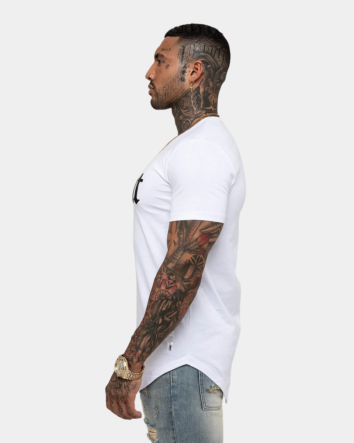 Saint Morta Cambronne Snake El Duplo T-Shirt White/Black Fresh Outfit