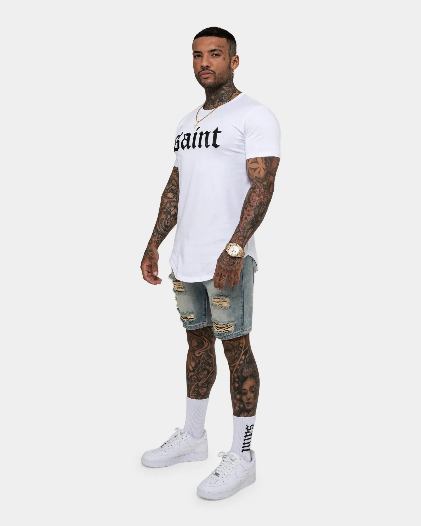 Elegant Saint Morta Cambronne Snake El Duplo T-Shirt White/Black