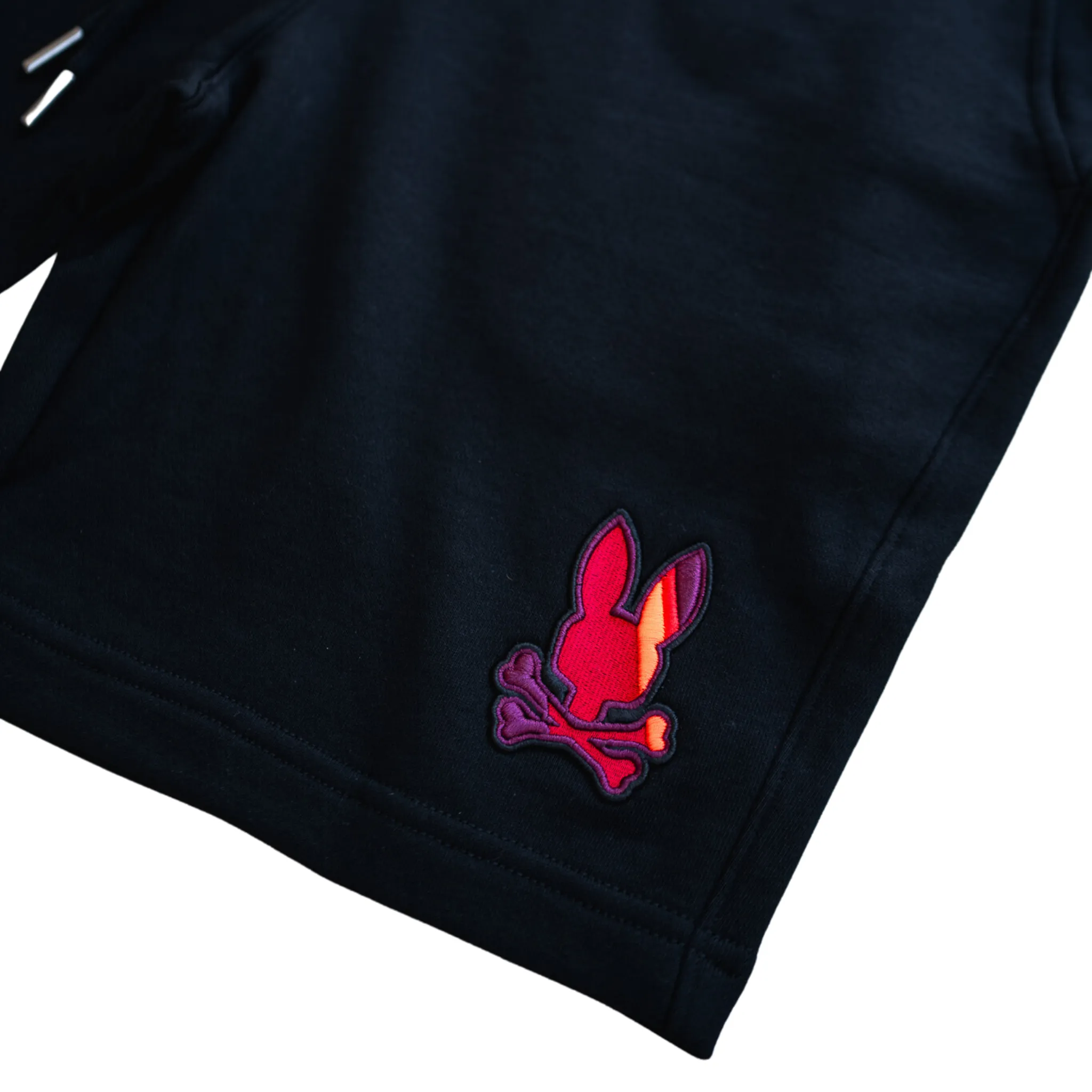 Psycho Bunny Apple Valley Embroidered Sweatshort (Black) Versatile Hat Epic Core