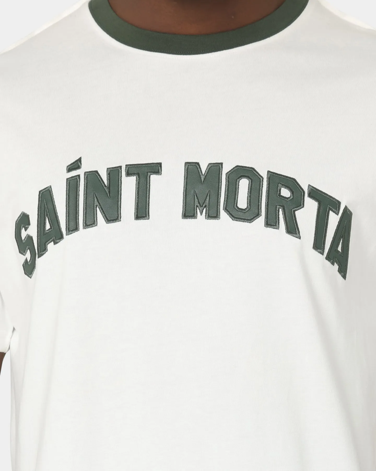 Versatile and Stylish Saint Morta Kingdom Lafayette T-Shirt Off White/Green