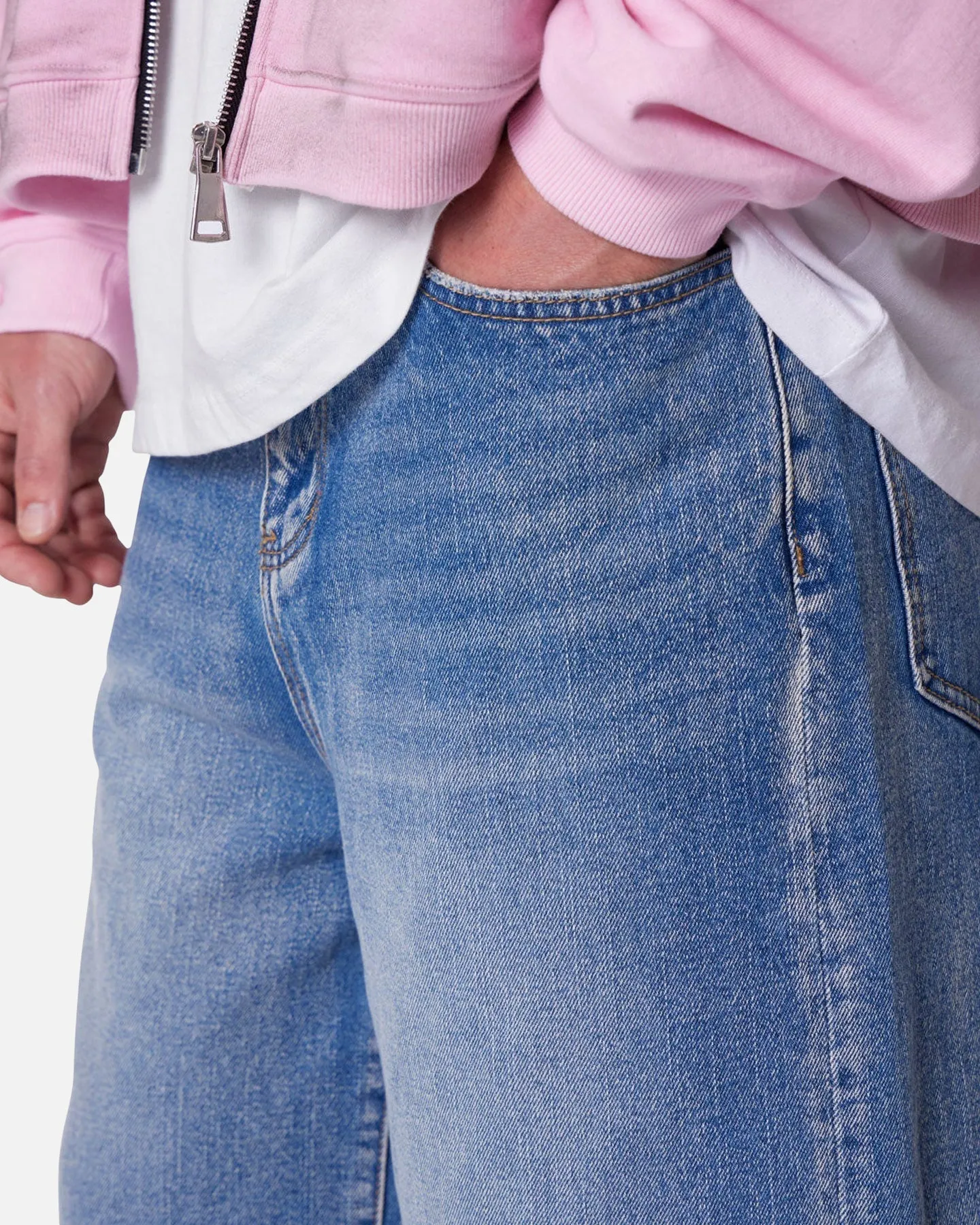 Budget - friendly MNML Ultra Baggy Denim Shorts Raw Blue