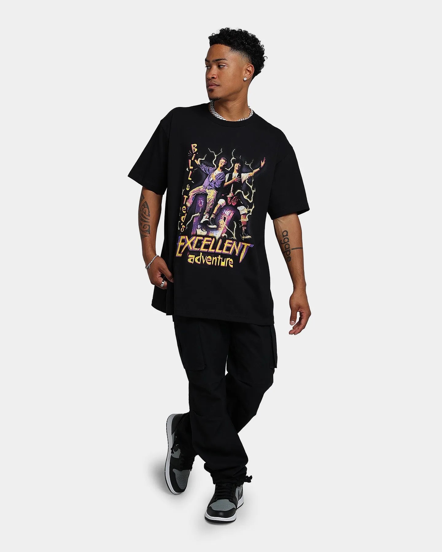 American Thrift X Bill & Ted Excellent Adventure T-Shirt Black Functional Look