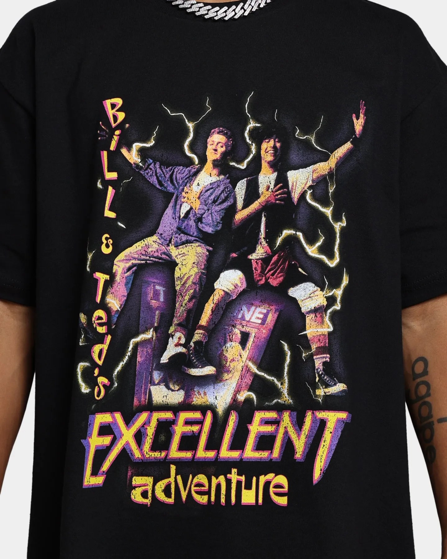 Breathable Fit Wear American Thrift X Bill & Ted Excellent Adventure T-Shirt Black
