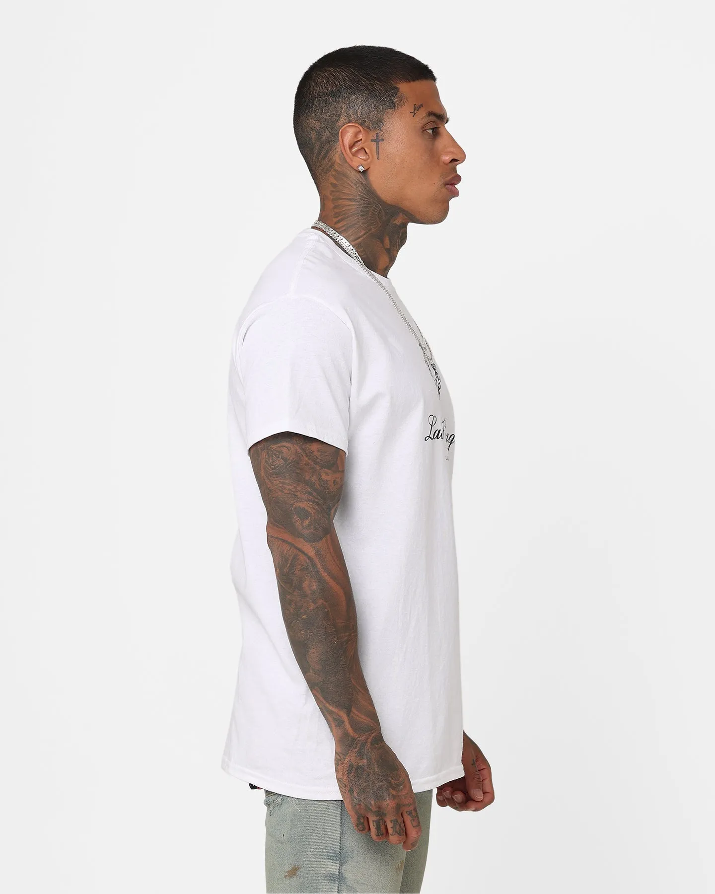Last Kings Divine T-Shirt White Chill Vibes Temperature Regulating Fabric