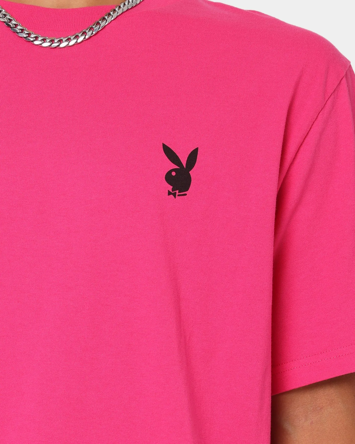 Playboy Stack T-Shirt Hot Pink Bold Style UltraSoftBrushedInterior