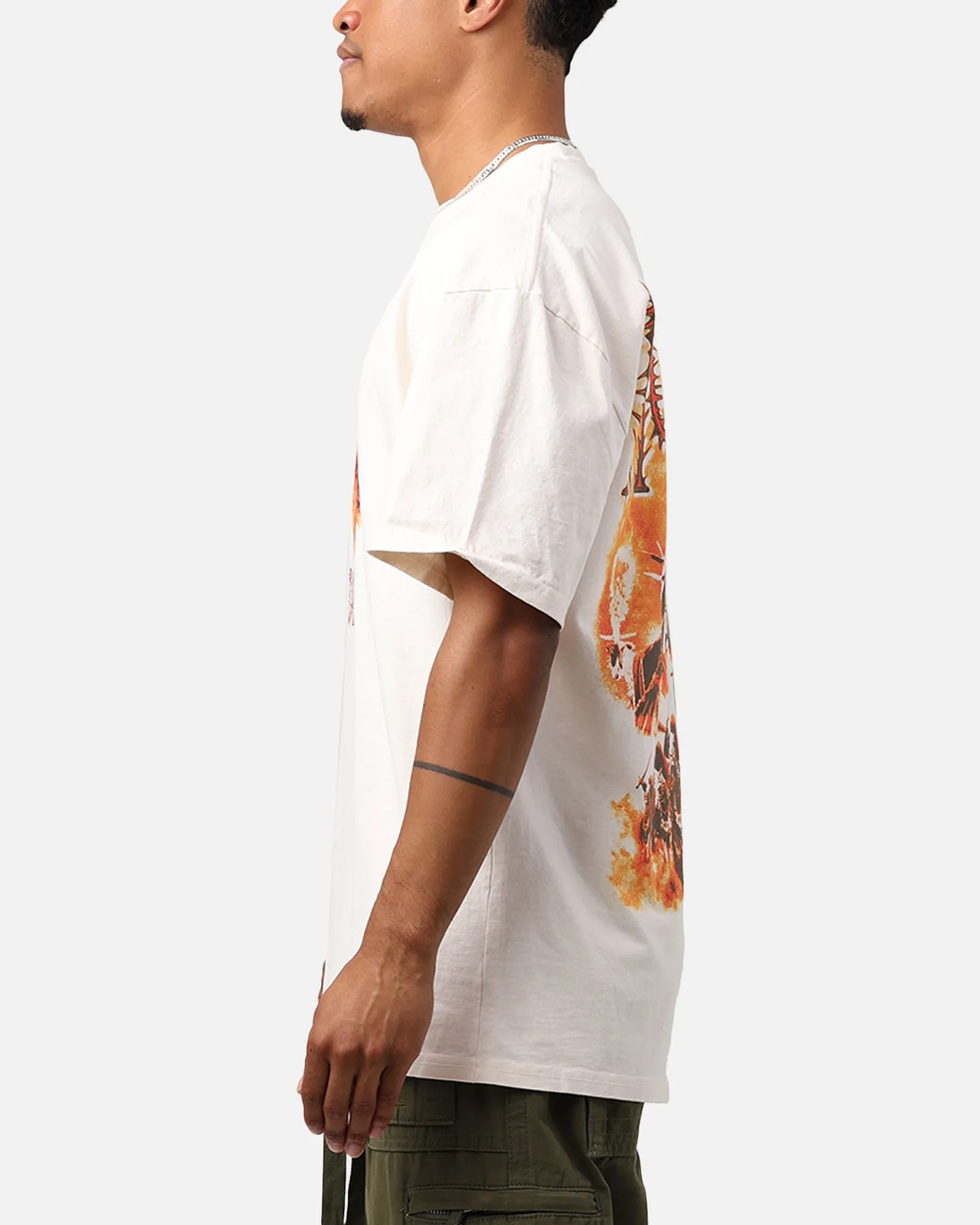 Perfect for Travel American Thrift X Lord Of The Rings Mordor Heavyweight T-Shirt Off White