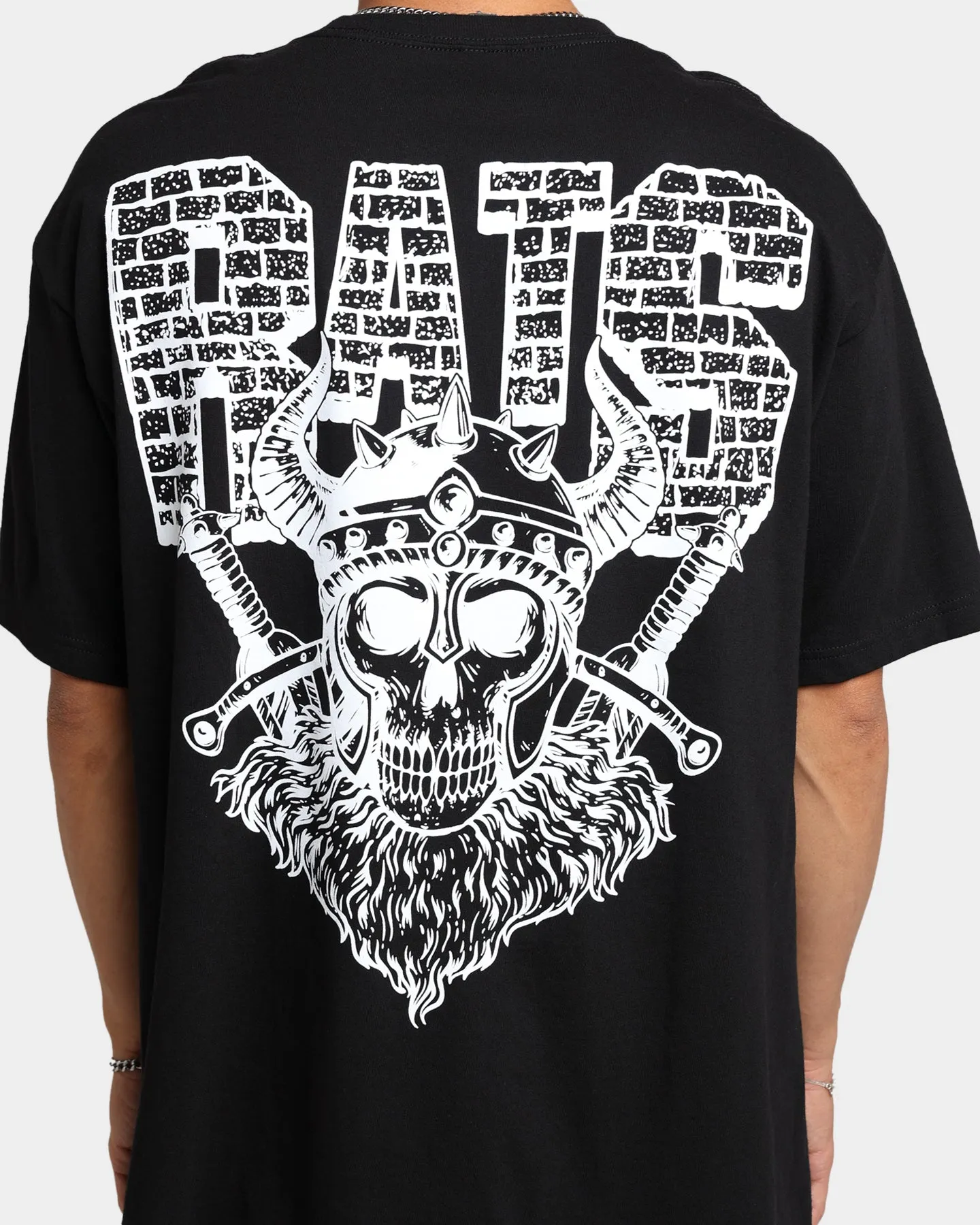 Rats Get Fat Rats Viking T-Shirt Black Luxury clothing Minimal Trend