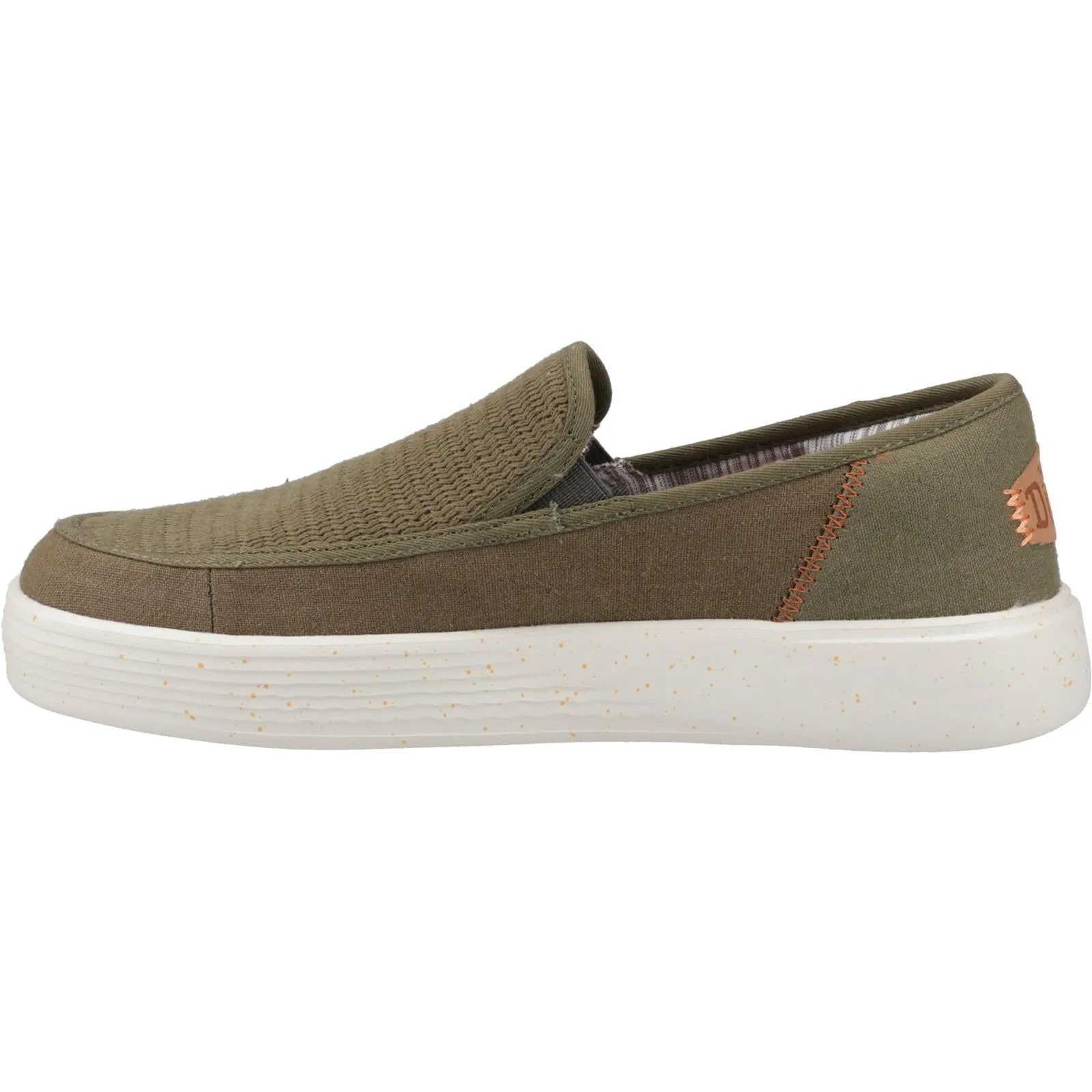 Wind Safe HEYDUDE Mens Sunapee Coastline Shoe Olive
