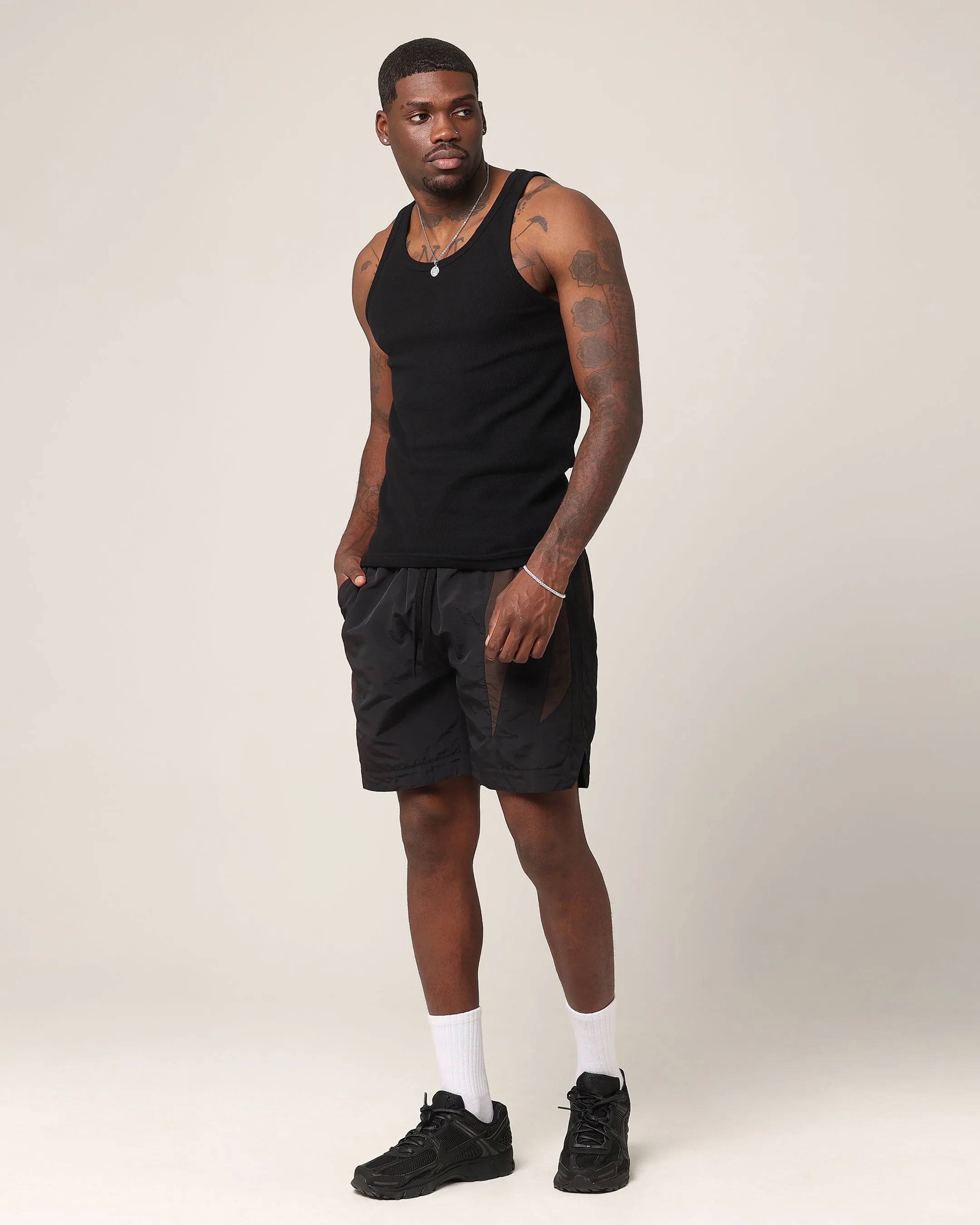 Water Repellent Coating Movement Ready Saint Morta Rage Nylon Shorts Black/Brown