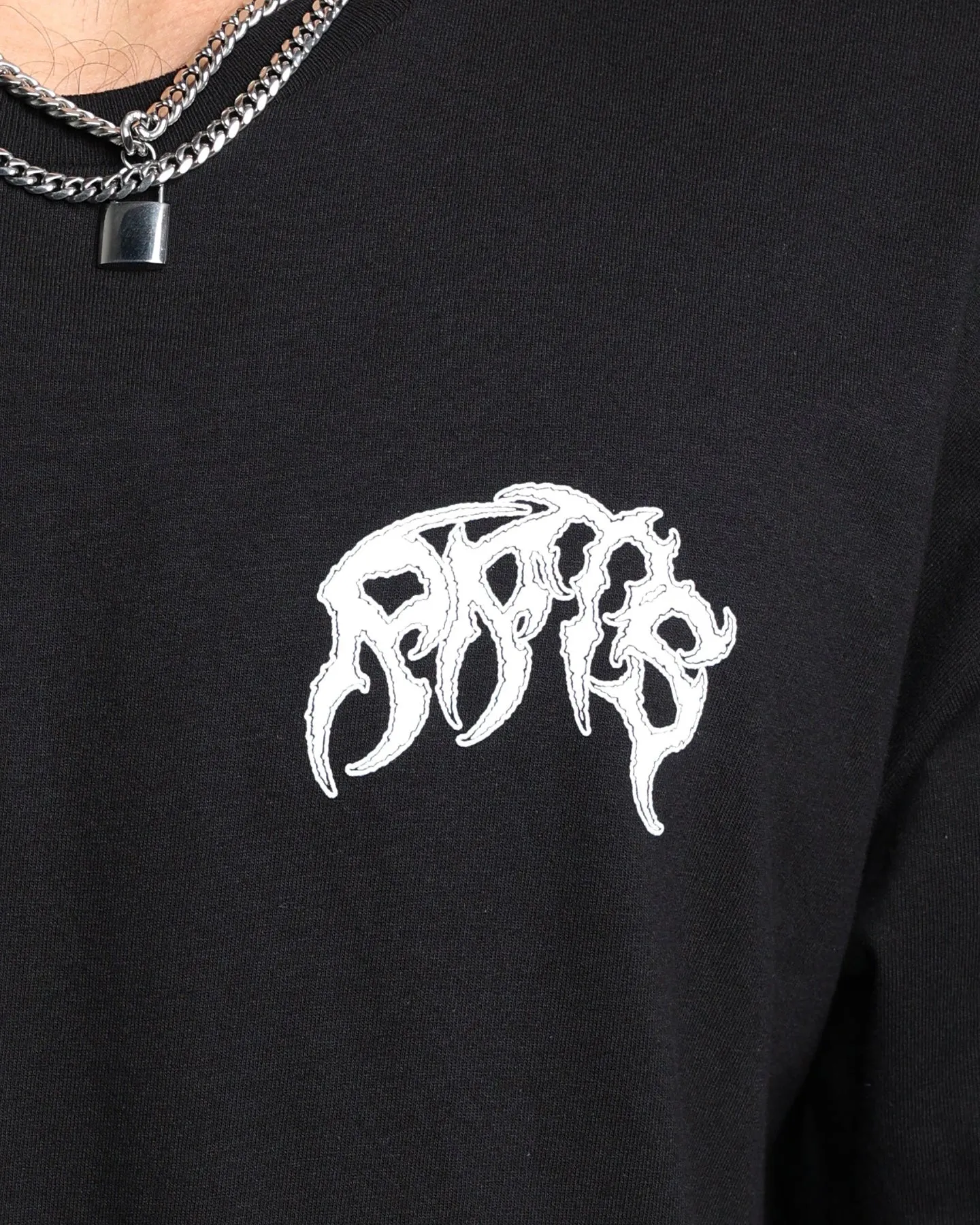 Rats Get Fat X Funeral French FF Reaper T-Shirt Black outdoor concert