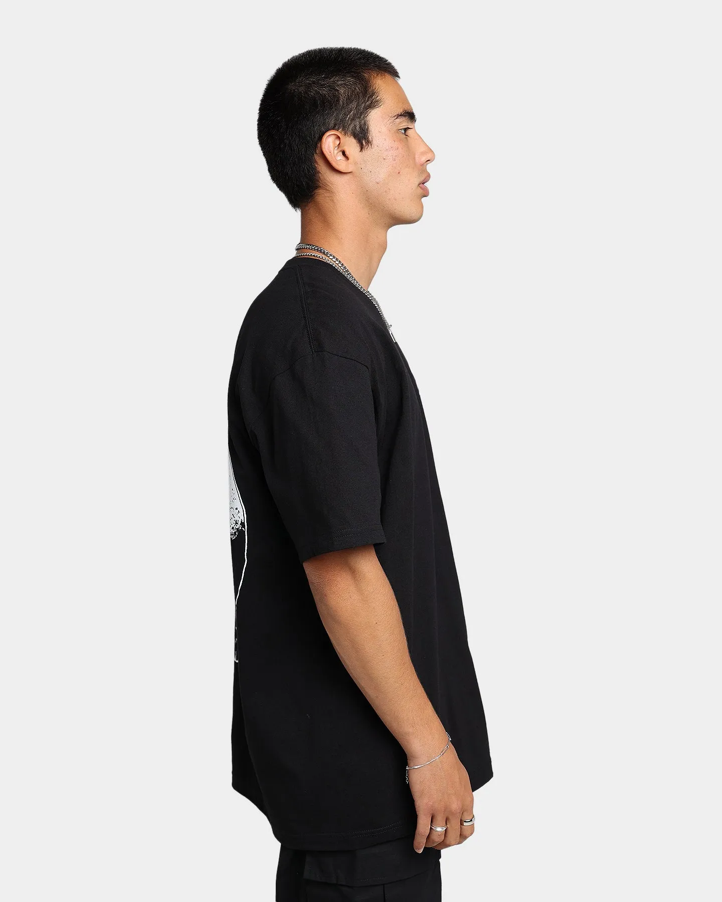 Rats Get Fat X Funeral French FF Reaper T-Shirt Black Cozy Feeling