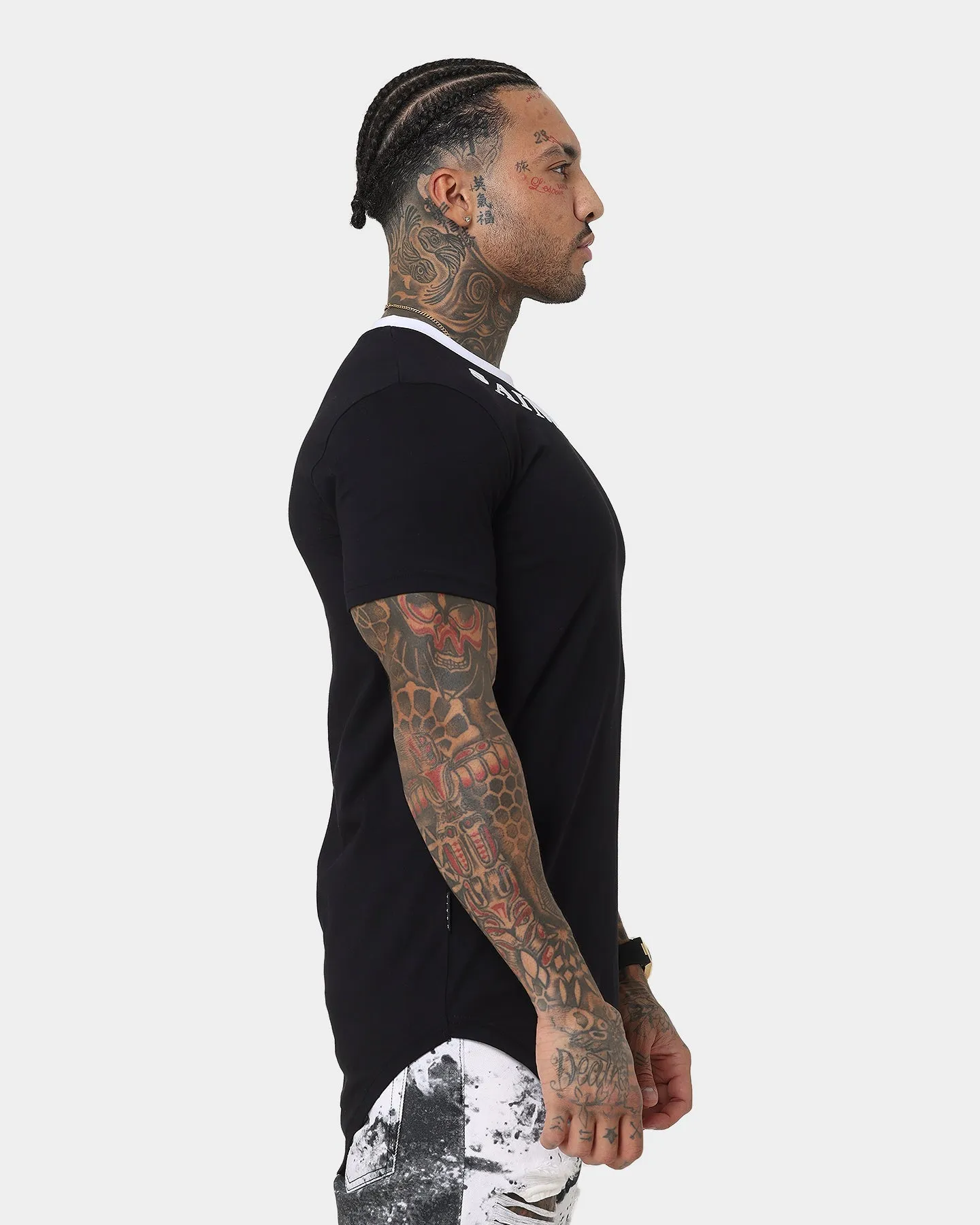 Stylish Comfort Cozy Feel Saint Morta Sparta T-Shirt Black/White
