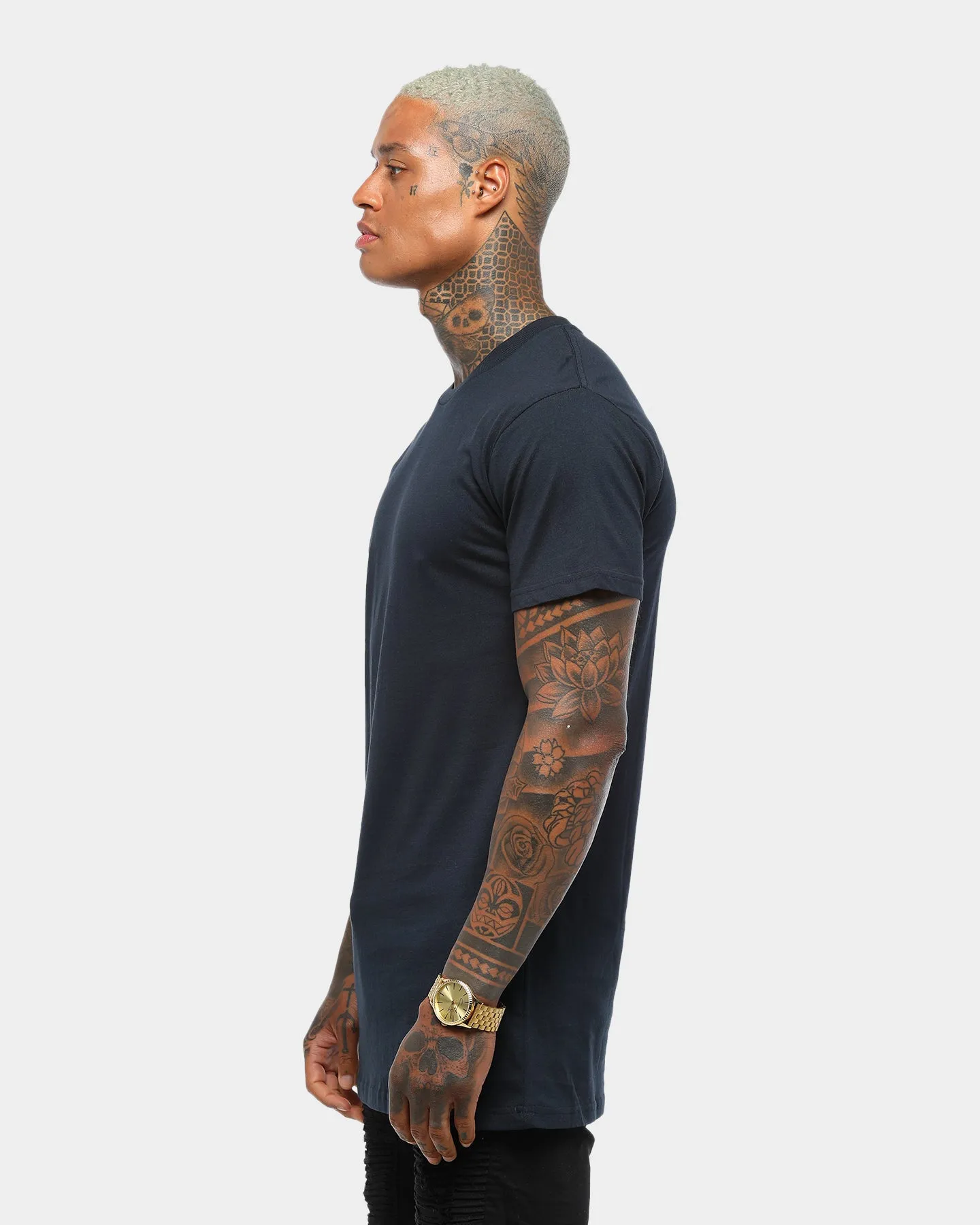 AS Colour Tall T-Shirt Navy Urban Casual Look Chill Comfort