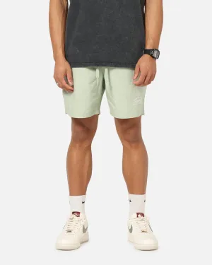 Carre Block Star Beach Shorts Sage No Pinch Clean Fabric
