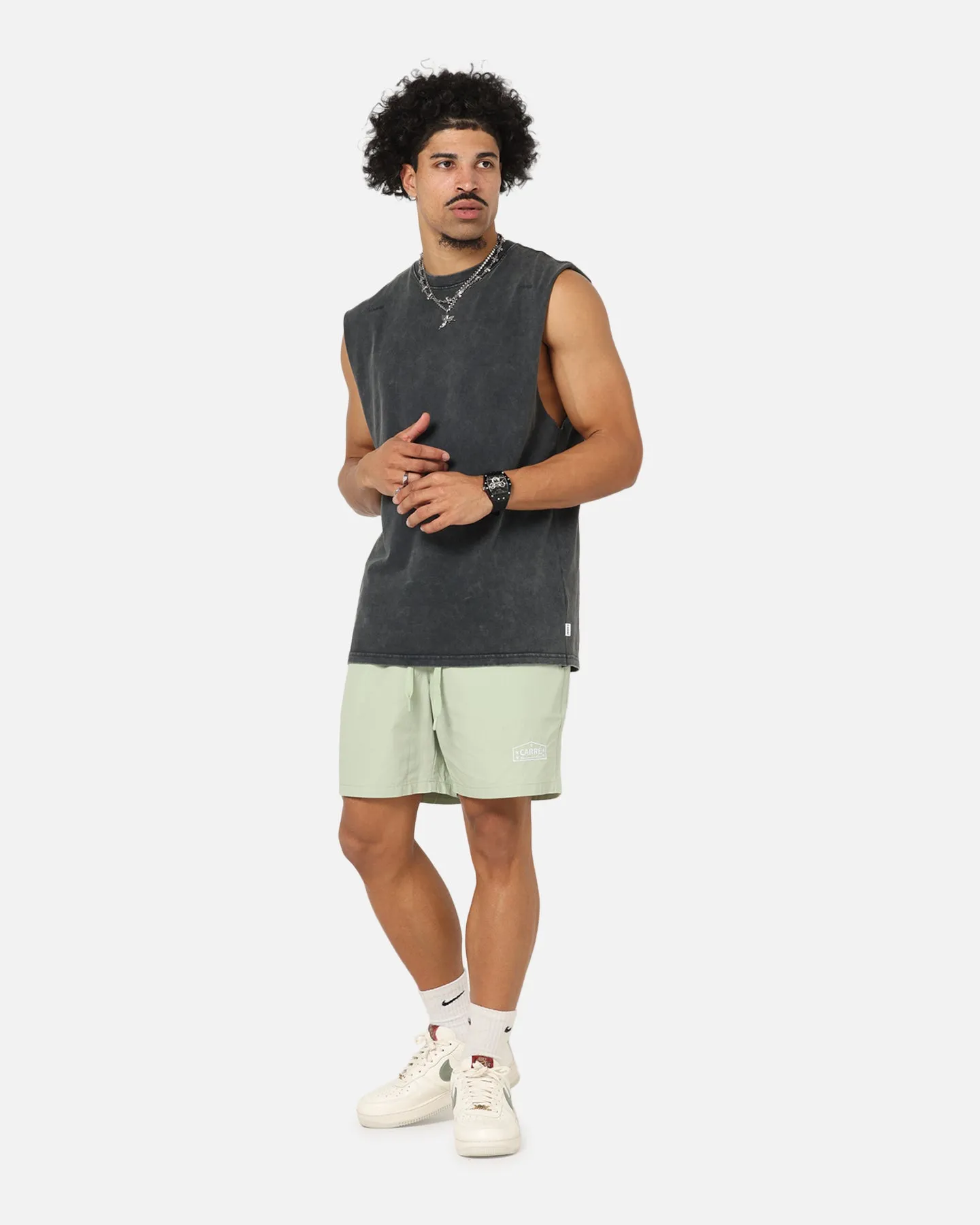 Carre Block Star Beach Shorts Sage Bright Hues Workwear