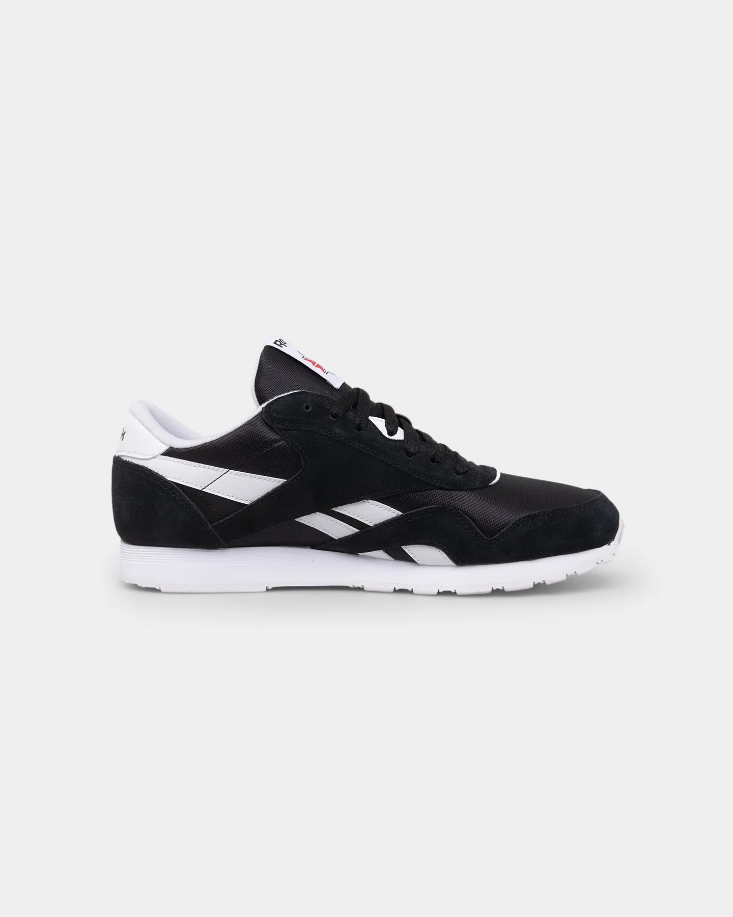 Reebok Classic Nylon Core Black/Footwear White Multidirectional Traction Grip Abrasion Resistant Material