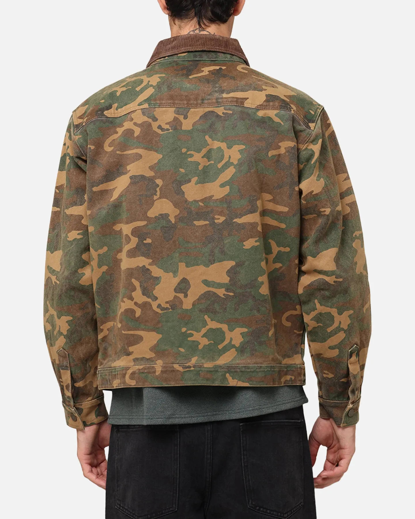 XXIII Camo Cargo Jacket Washed Green Camo NonBulkyFit