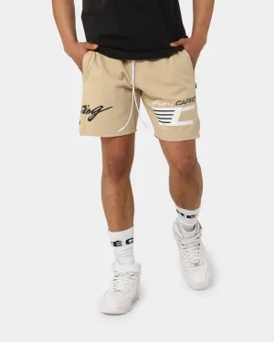 Carr?? Automobile Sweat Shorts Stone Stretch Fit Travel Style