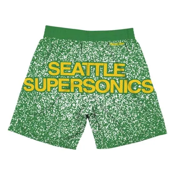 Winter Wear Quick Core Mitchell & Ness Jumbotron Sublimated Shorts (Seattle Supersonics)