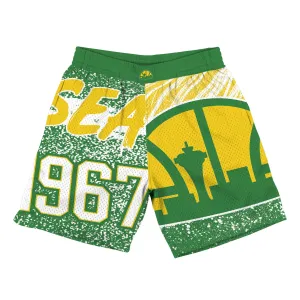 Future Edge spring fresh Mitchell & Ness Jumbotron Sublimated Shorts (Seattle Supersonics)