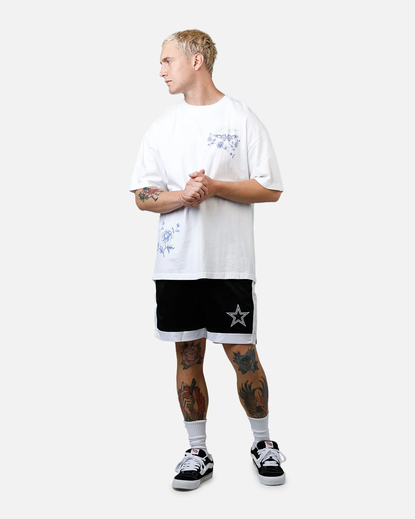 New Era Dallas Cowboys Sport Class Shorts Black/White All Purpose Breezy Feel