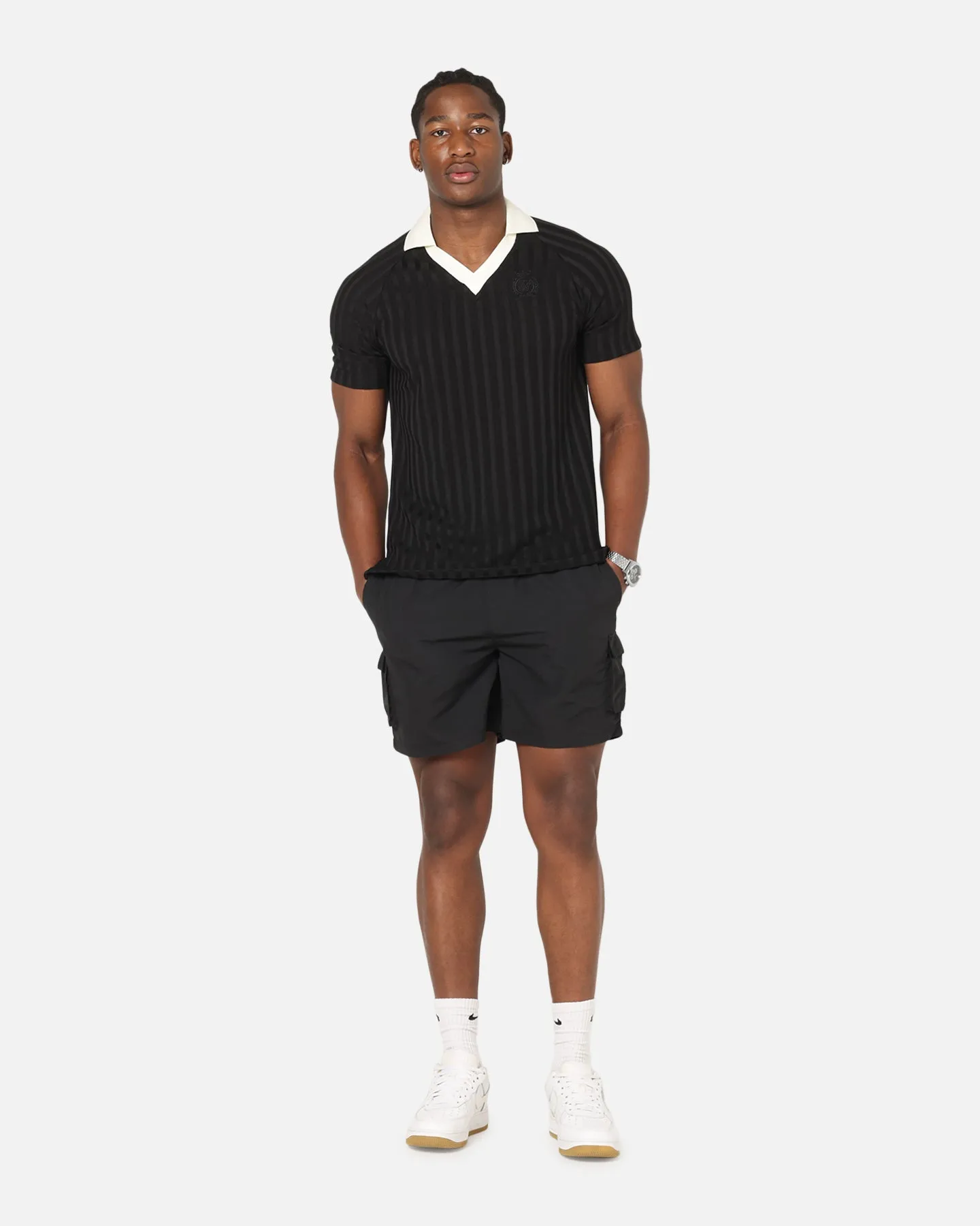 Sporty Gear Cold Weather Gear Sik Silk Cargo Swim Shorts Black