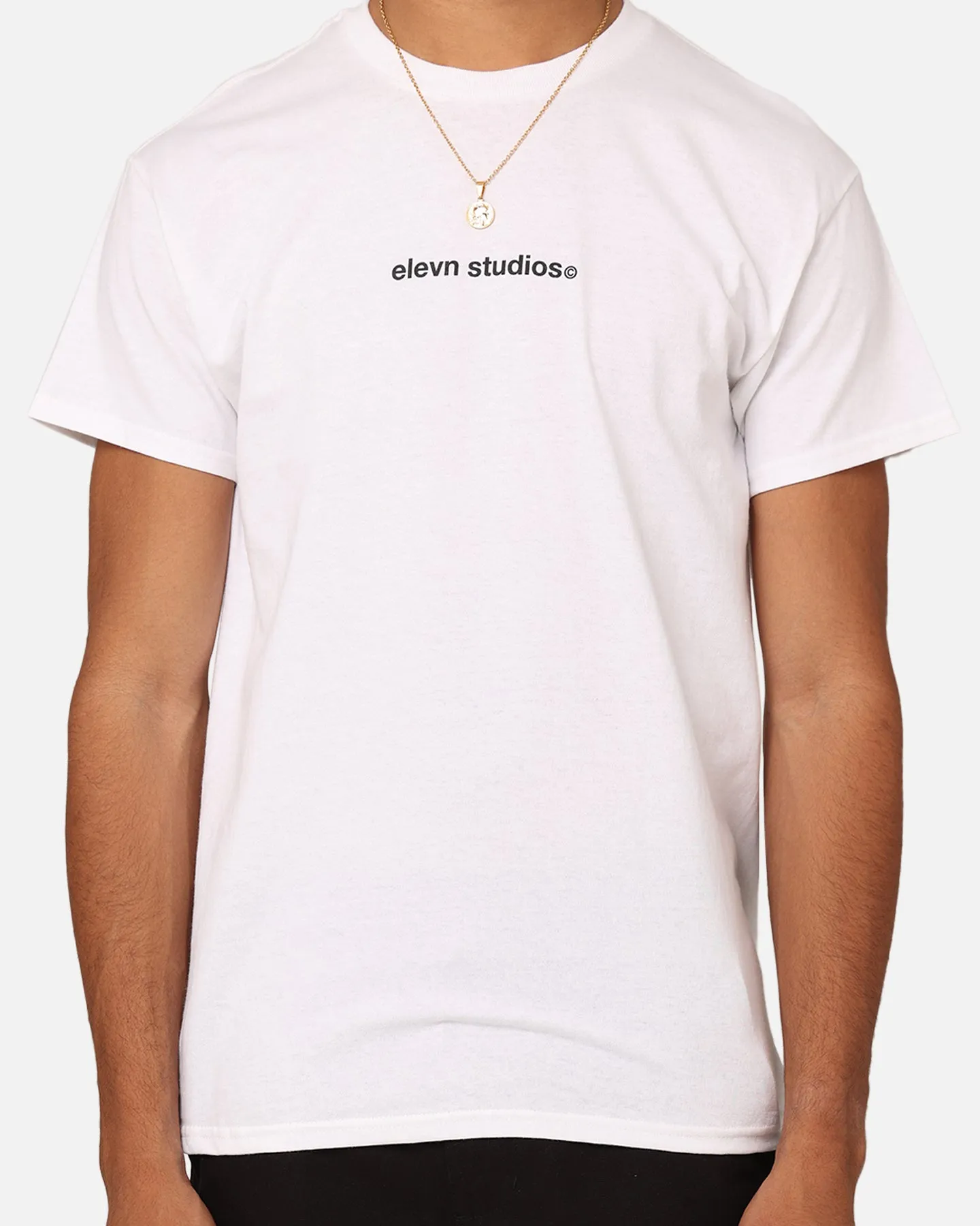 Elevn Clothing Co Textual T-Shirt White Simple and Light Casual Day Wear