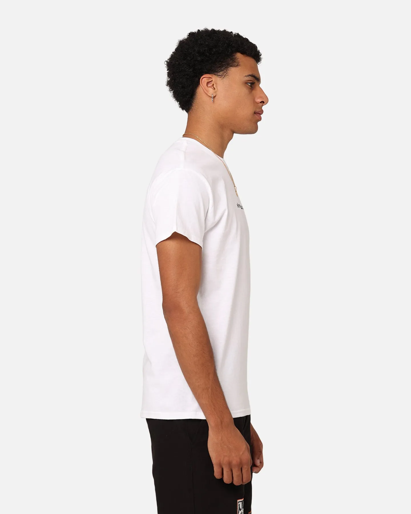 Light Style Elevn Clothing Co Textual T-Shirt White