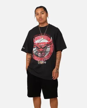 Soft and Light Mitchell & Ness Chicago Bulls 1998 Game 6 T-Shirt Faded Black