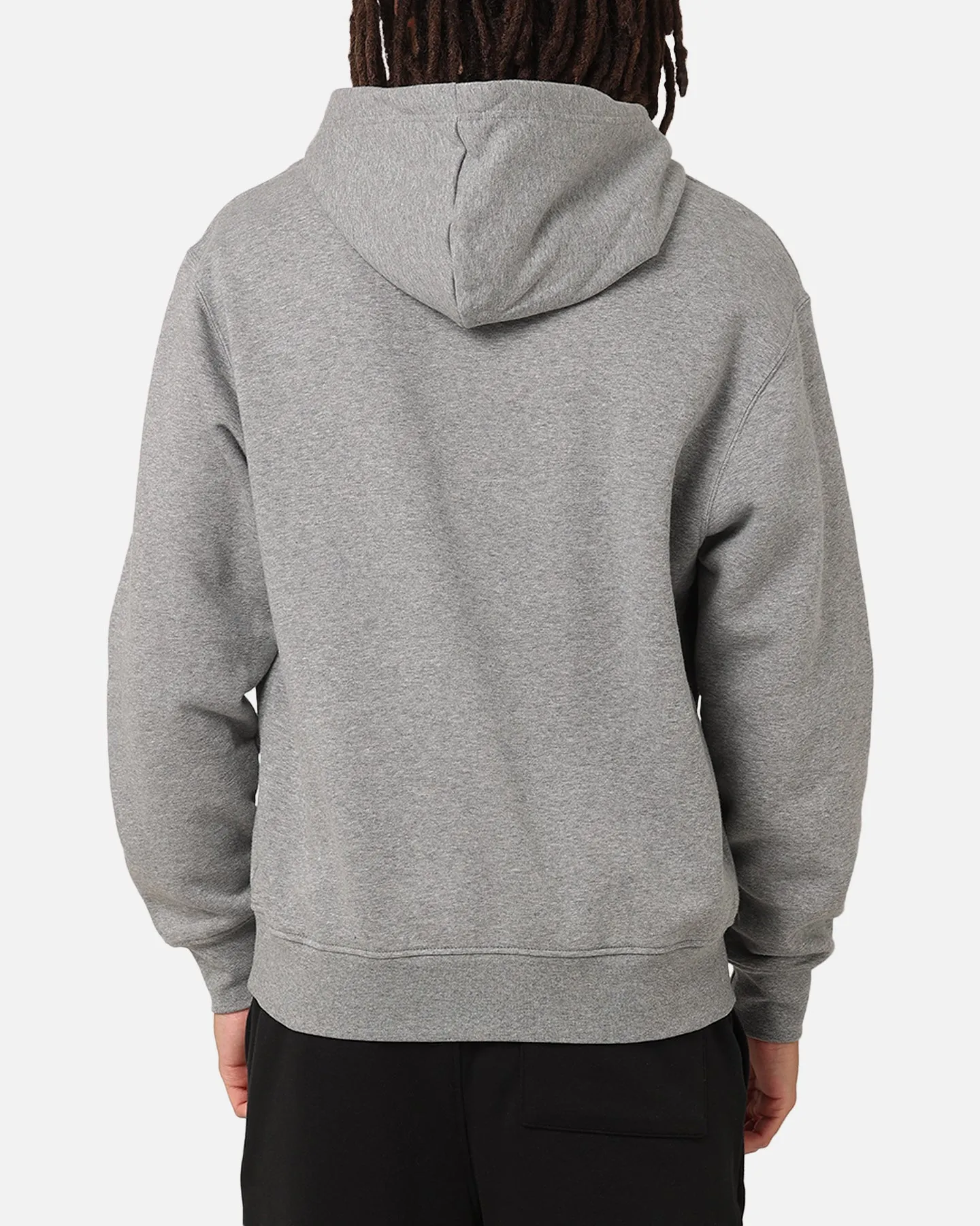 Comfort Wear university look Jordan Brooklyn Fleece Pullover Hoodie Carbon Heather/White