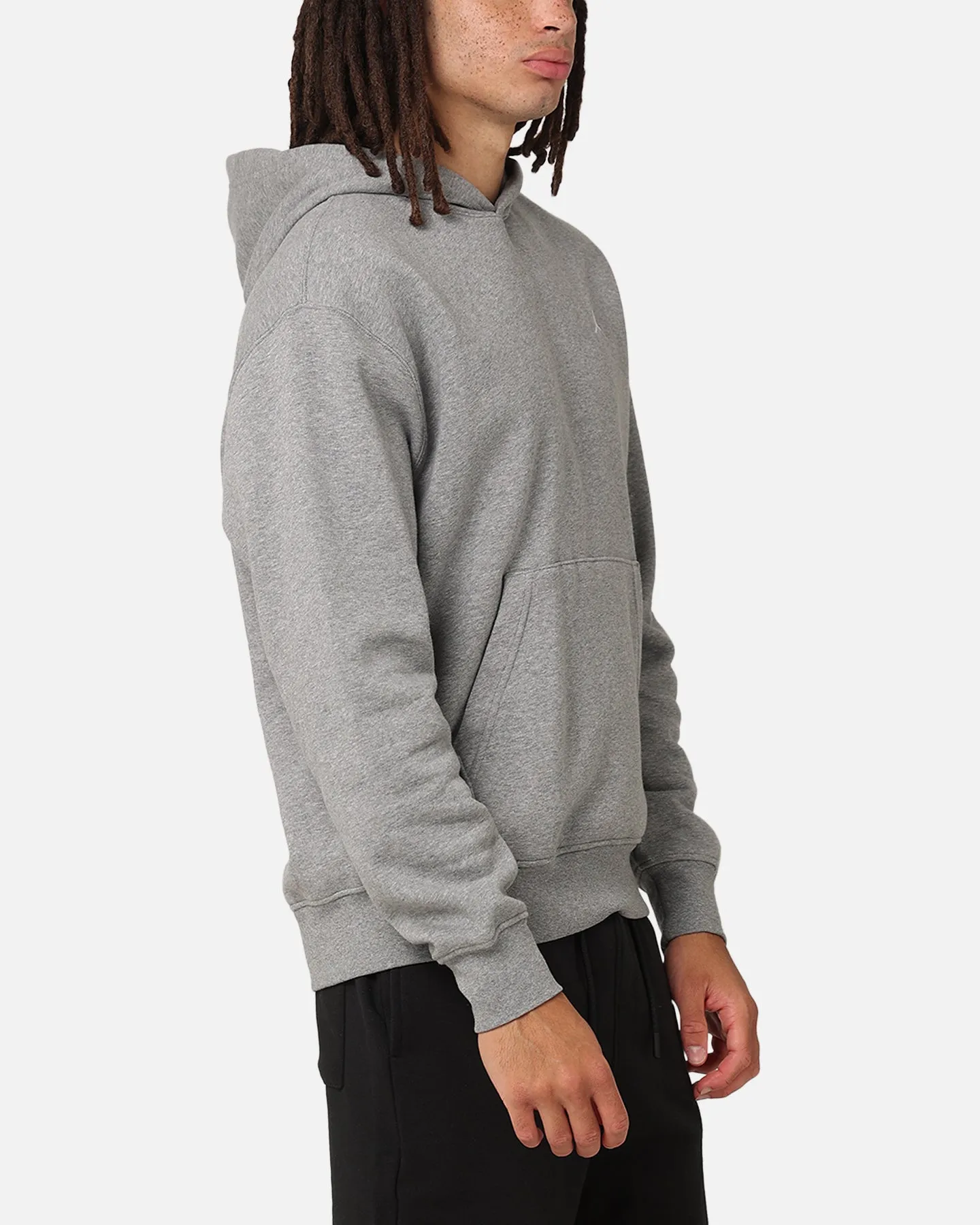 Jordan Brooklyn Fleece Pullover Hoodie Carbon Heather/White Fresh Vibe Bee like