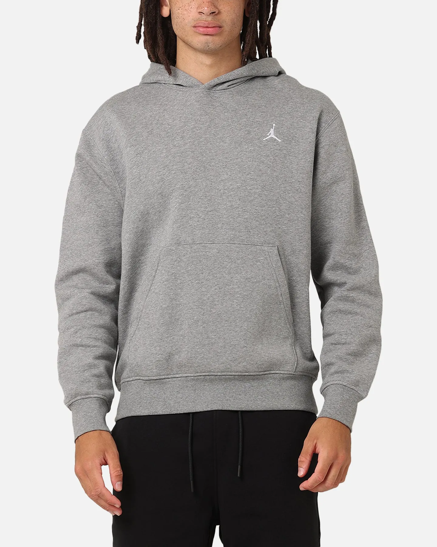 Easter outfit All Season Wear Jordan Brooklyn Fleece Pullover Hoodie Carbon Heather/White
