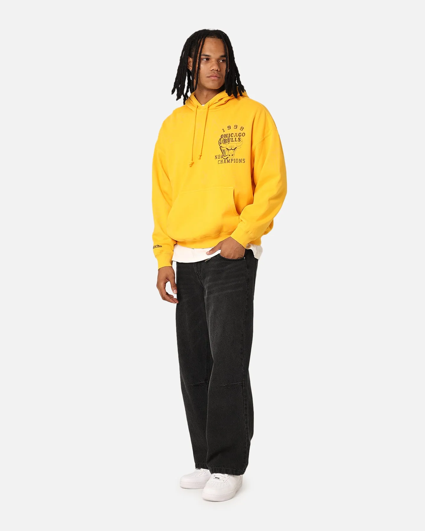 Mitchell & Ness Chicago Bulls Rings Hoodie Ochre university look Lounging wear