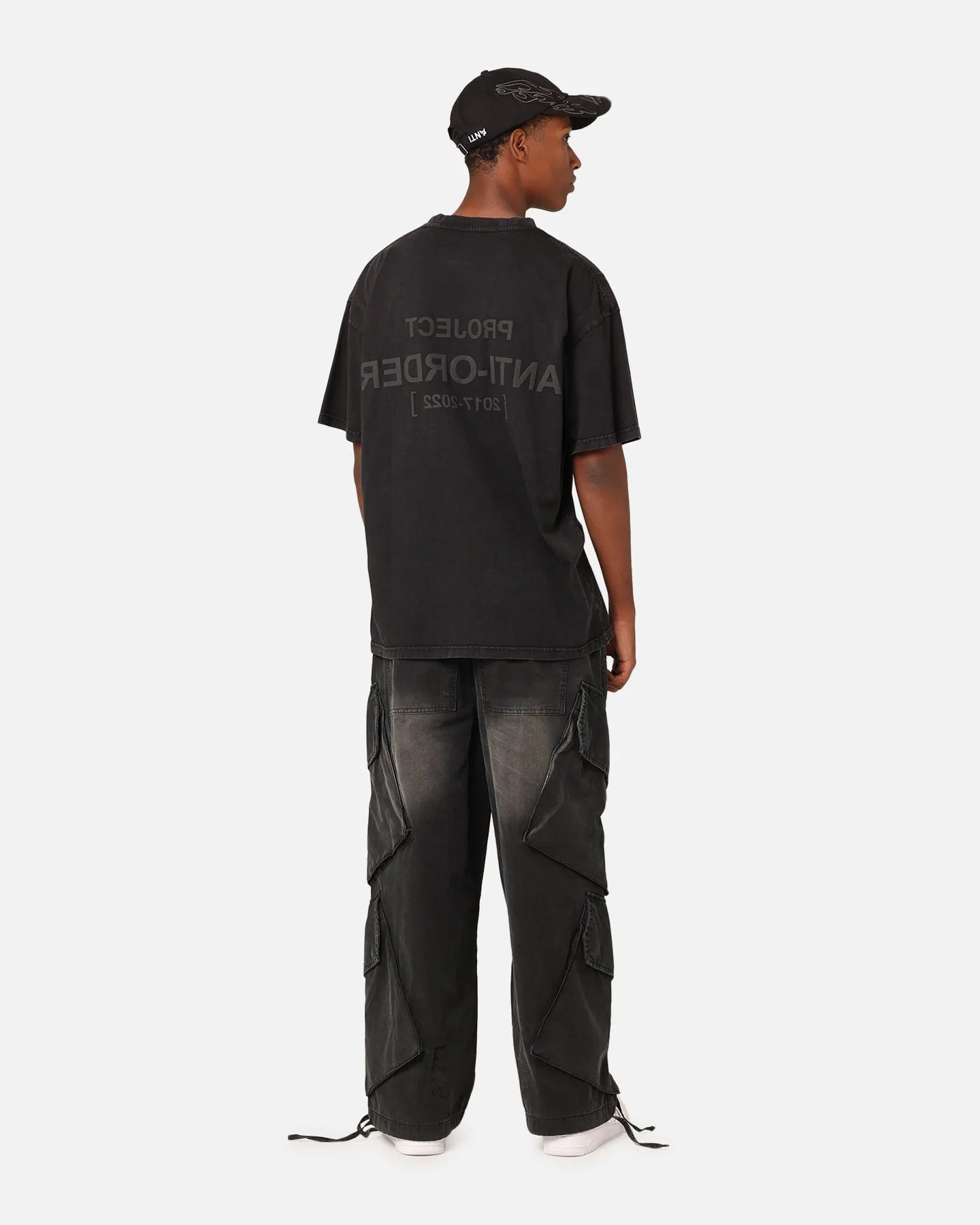 Biodegradable Textile The Anti Order Project Anti T-Shirt Black Acid Wash