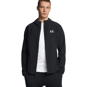 UnderArmour UA StrechWoven Windbreak BLK Snow Adventure Magnetic Closure