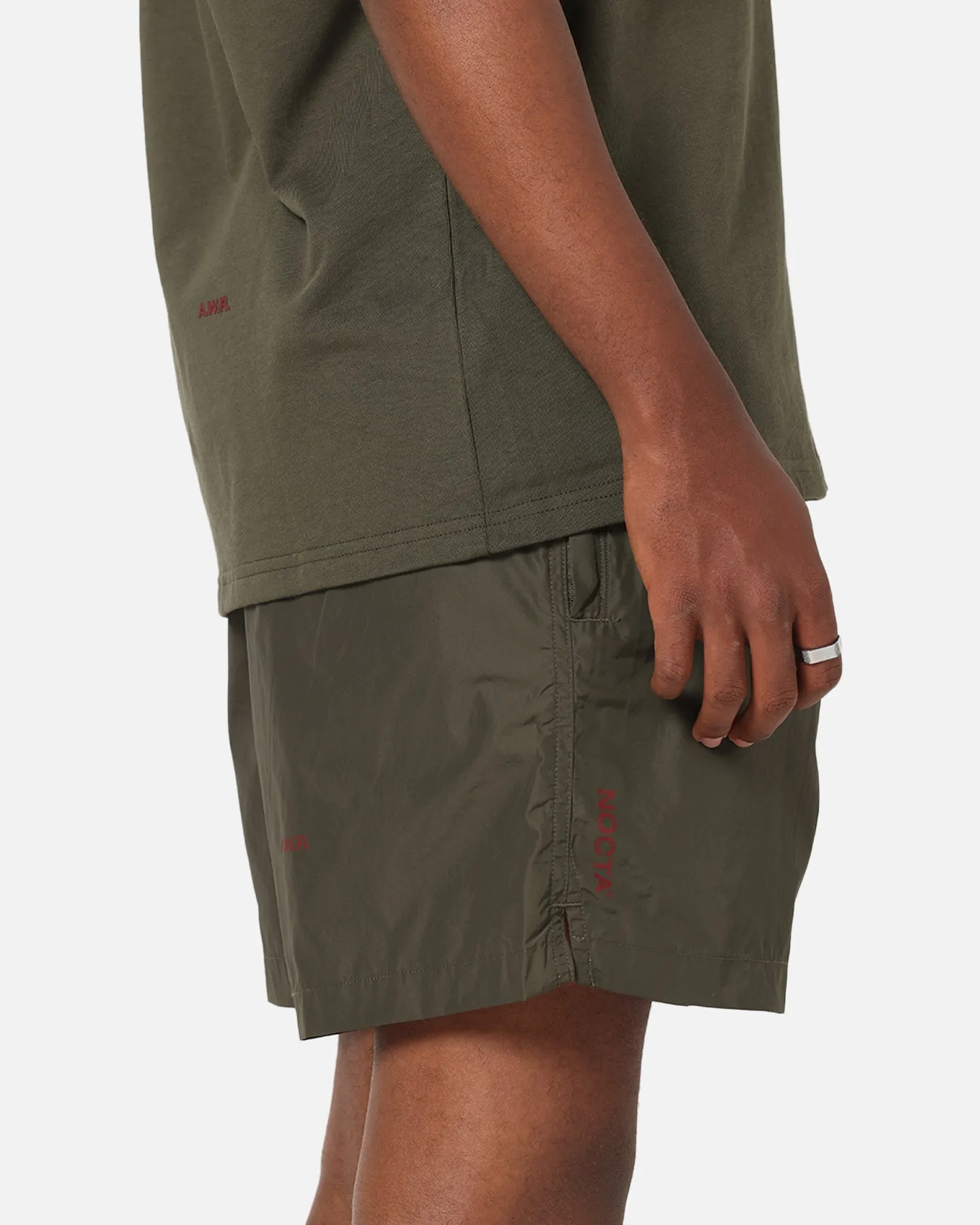 Travel Essential Summer Fun Nike Nocta Cardinal Nylon Shorts Khaki